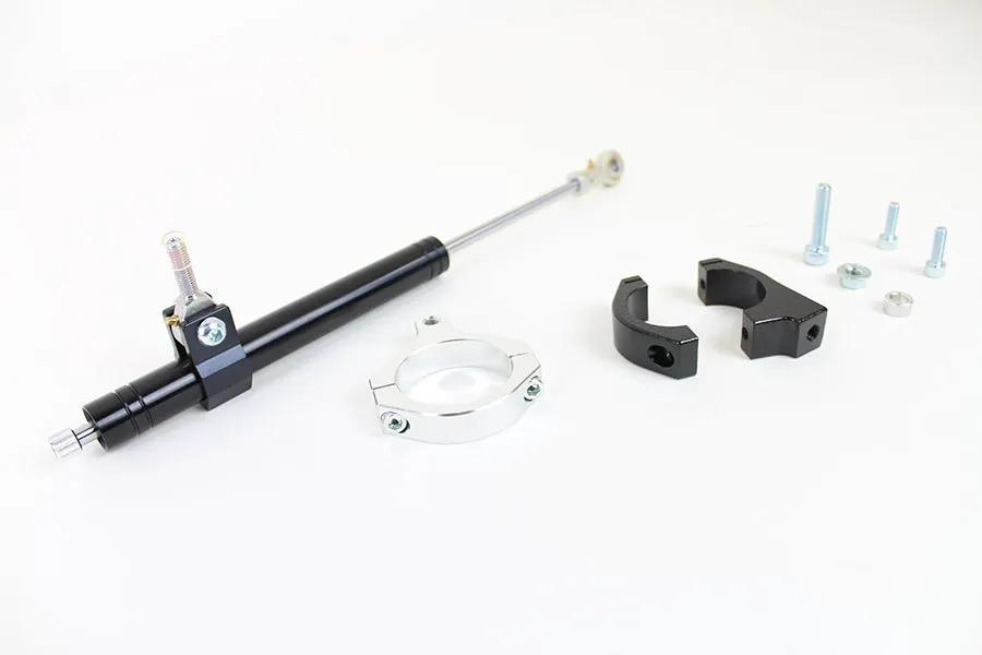 V-Twin Black Fork Steering Damper Kit for Harley Davidson FXD (2006-2015) by V-Twin