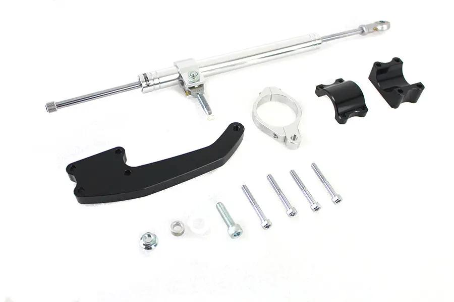 V-Twin M8 Fork Steering Damper Kit Part #89238 for Harley Davidson FLT (2017-2023) by V-Twin
