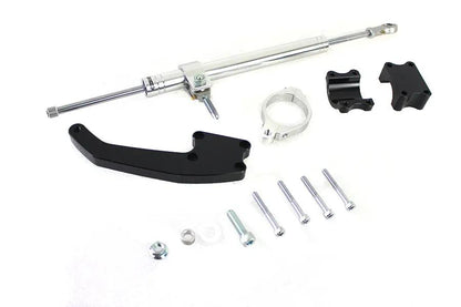 V-Twin M8 Fork Steering Damper Kit Part #89238 for Harley Davidson FLT (2017-2023) by V-Twin