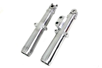 V-Twin 41mm Glide Fork Slider Set Polished for Harley Davidson FL (1972-1977) by V-Twin
