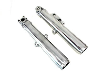 V-Twin 41mm Glide Fork Slider Set Polished for Harley Davidson FL (1972-1977) by V-Twin