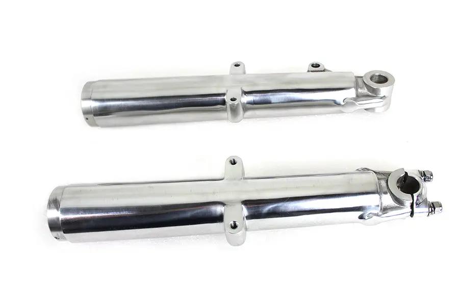 V-Twin 41mm Glide Fork Slider Set with Polished Finish for Harley Davidson FL (1969-1971) by V-Twin