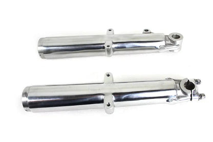 V-Twin 41mm Glide Fork Slider Set with Polished Finish for Harley Davidson FL (1969-1971) by V-Twin