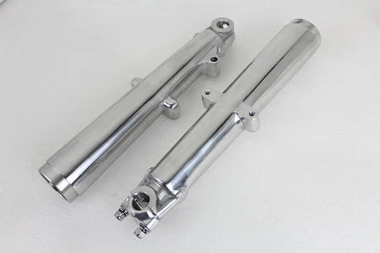 V-Twin 41mm Glide Fork Slider Set with Polished Finish for Harley Davidson FL (1969-1971) by V-Twin