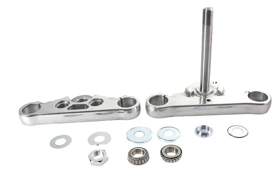 V-Twin FXDWG Fork Triple Tree Set Polished for Harley Davidson FXDWG (2008-2017) by V-Twin