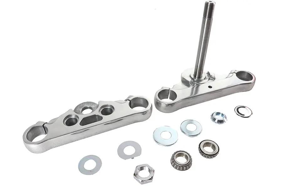 V-Twin FXDWG Fork Triple Tree Set Polished for Harley Davidson FXDWG (2008-2017) by V-Twin