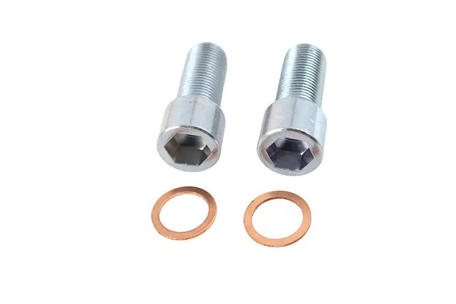 V-Twin Fork Damper Tube Bolt and Washer Seal Kit for Harley Davidson FXD (2006-2015) by V-Twin