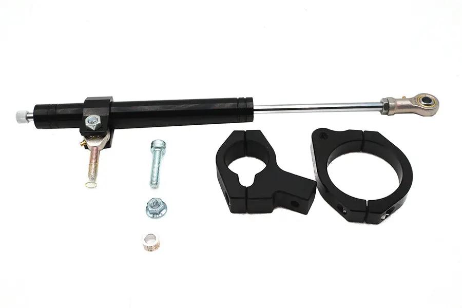 V-Twin Black Fork Steering Damper Kit for Harley Davidson FXLRS (Part #81033) by V-Twin