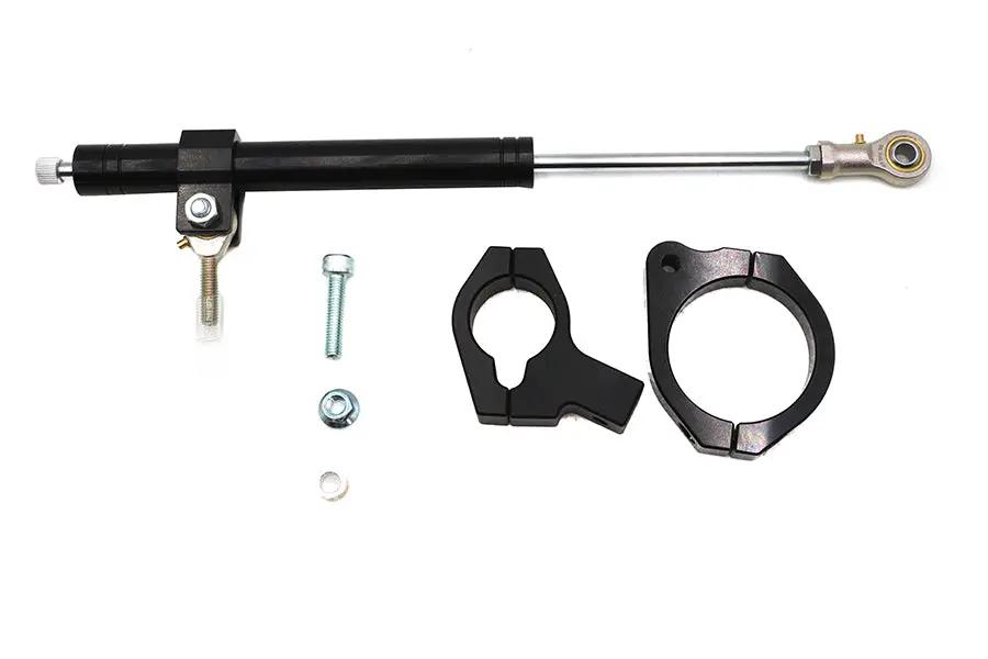 V-Twin Black Fork Steering Damper Kit for Harley Davidson FXLRS (Part #81033) by V-Twin