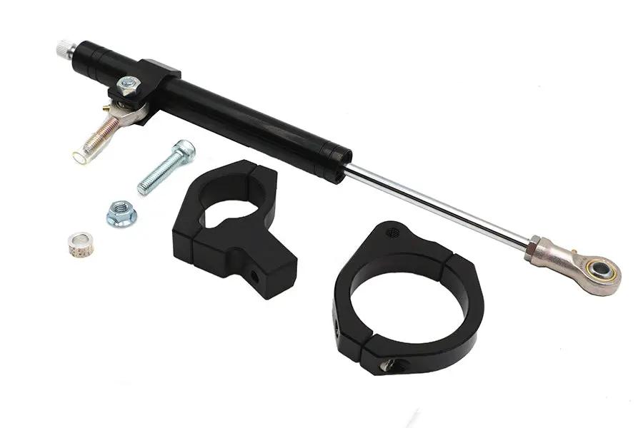 V-Twin Black Fork Steering Damper Kit for Harley Davidson FXLRS (Part #81033) by V-Twin