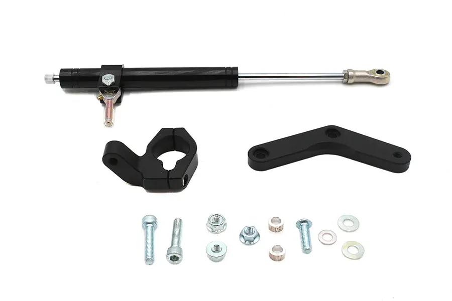 V-Twin Black Fork Steering Damper Kit for Harley Davidson FXLRST (2020-2026) by V-Twin