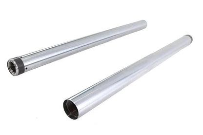 V-Twin Hard Chrome 49mm Fork Tube Set - 2 Inches Over Stock for Harley Davidson FXDWG by V-Twin