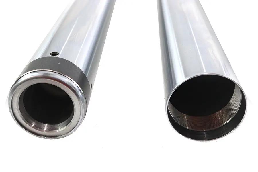 V-Twin Hard Chrome 49mm Fork Tube Set - 2 Inches Over Stock for Harley Davidson FXDWG by V-Twin