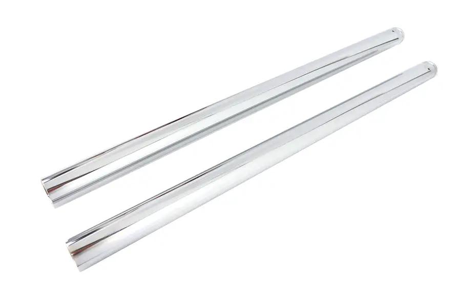 V-Twin Hard Chrome 49mm Fork Tube Set – 6 Inch Over Stock for Harley Davidson FXDWG by V-Twin