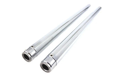 V-Twin Hard Chrome 49mm Fork Tube Set – 6 Inch Over Stock for Harley Davidson FXDWG by V-Twin
