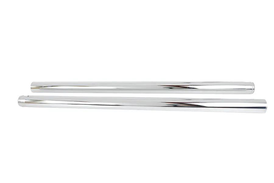 V-Twin Hard Chrome 49mm Fork Tube Set – 6 Inch Over Stock for Harley Davidson FXDWG by V-Twin