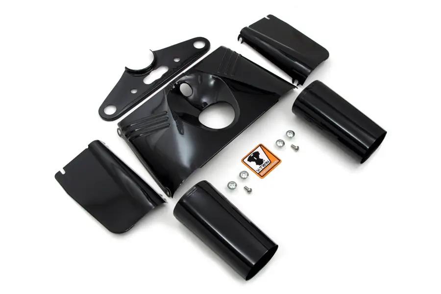 Black Fork Cover Kit by V-Twin