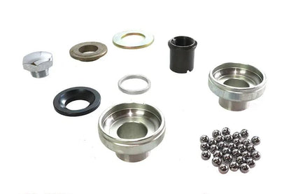 V-Twin Zinc Plated Fork Neck Cup Kit for Harley Davidson XL (1952-1961) by V-Twin