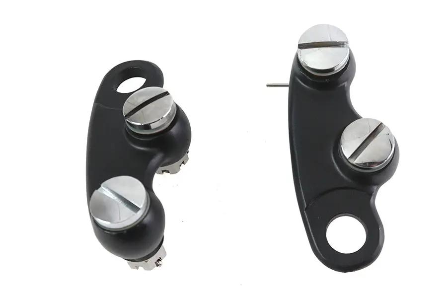 V-Twin Spring Fork Rocker Kit Black - 1/2 Inch Mounting Studs for Fork Legs by V-Twin
