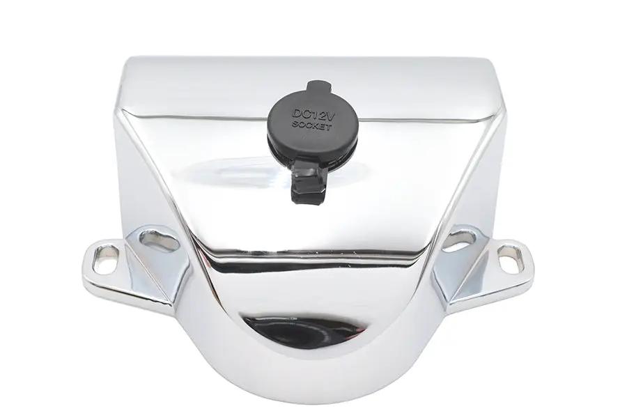 V-Twin Chrome Handlebar Clamp Cover for Harley Davidson FL Models - Part 78111C by V-Twin