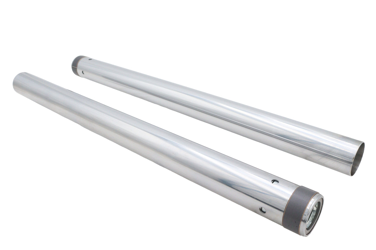 V-Twin IFT-0011-S-2 Hard Chrome 49mm Fork Tube Set, 2 in. Over Stock