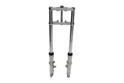 V-Twin Fork Assembly with Polished Sliders - 2 inch Over Stock for Harley Davidson FX (1980-1983) by V-Twin
