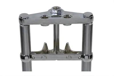 V-Twin Fork Assembly with Polished Sliders - 2 Inch Over Stock for Harley Davidson FXST 1984-1993 by V-Twin