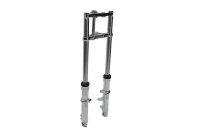 V-Twin Fork Assembly with Chrome Sliders 6 Inch Over Stock for Harley Davidson FX Models by V-Twin