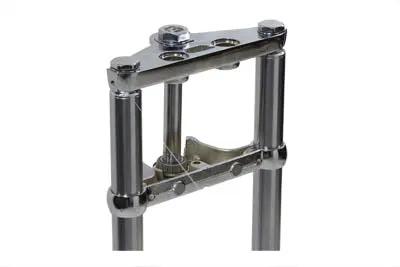 V-Twin Fork Assembly with Chrome Sliders 6 Inch Over Stock for Harley Davidson FX Models by V-Twin
