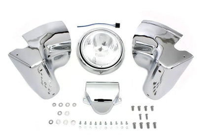 V-Twin 65007 7 Inch Headlamp Cowl Kit for Harley Davidson FL Models by V-Twin