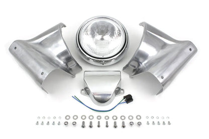V-Twin 65007P 7 Inch Headlamp Cowl Kit for Harley Davidson FL Models by V-Twin