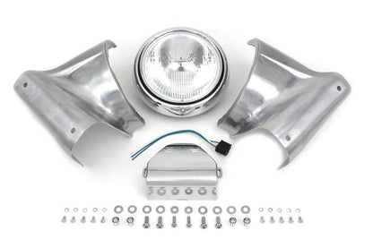 V-Twin 65007P 7 Inch Headlamp Cowl Kit for Harley Davidson FL Models by V-Twin