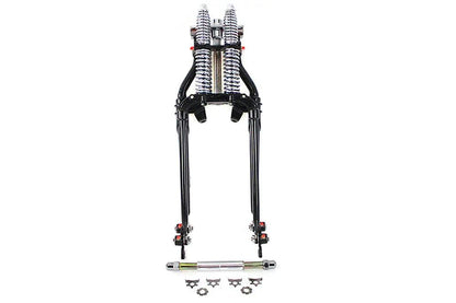 V-Twin 18 Inch Spring Fork Kit Black for Harley Davidson FL Models by V-Twin