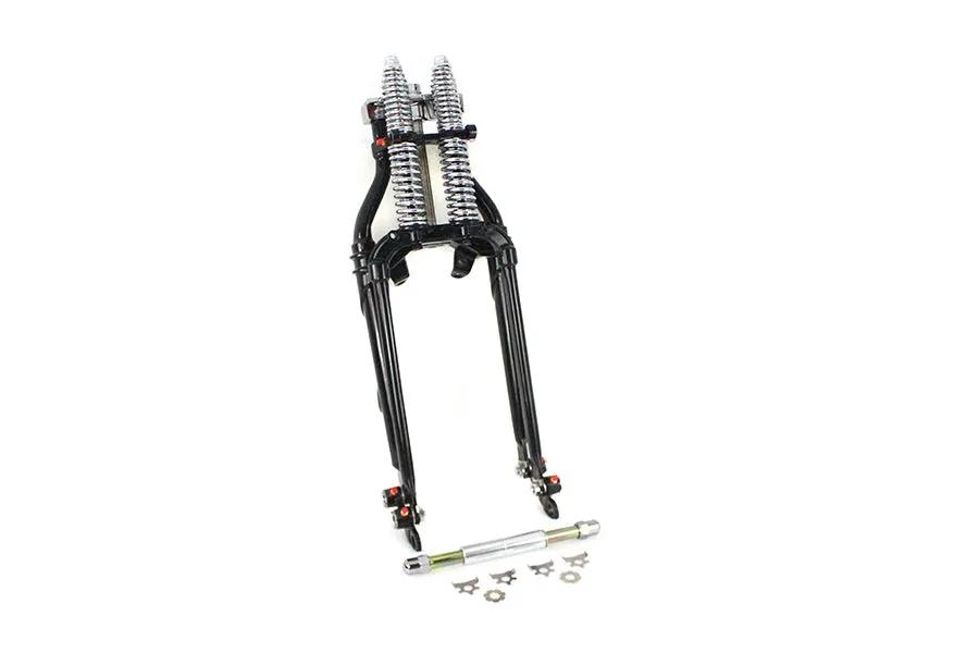 V-Twin 18 Inch Spring Fork Kit Black for Harley Davidson FL Models by V-Twin