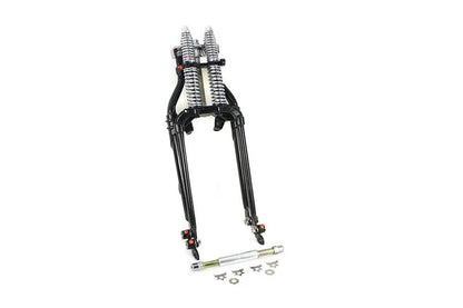 V-Twin 18 Inch Spring Fork Kit Black for Harley Davidson FL Models by V-Twin