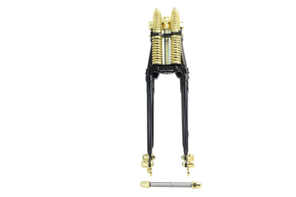 V-Twin 24-1576 18-Inch Spring Fork Kit with Brass Accents for Harley Davidson FL Models by V-Twin