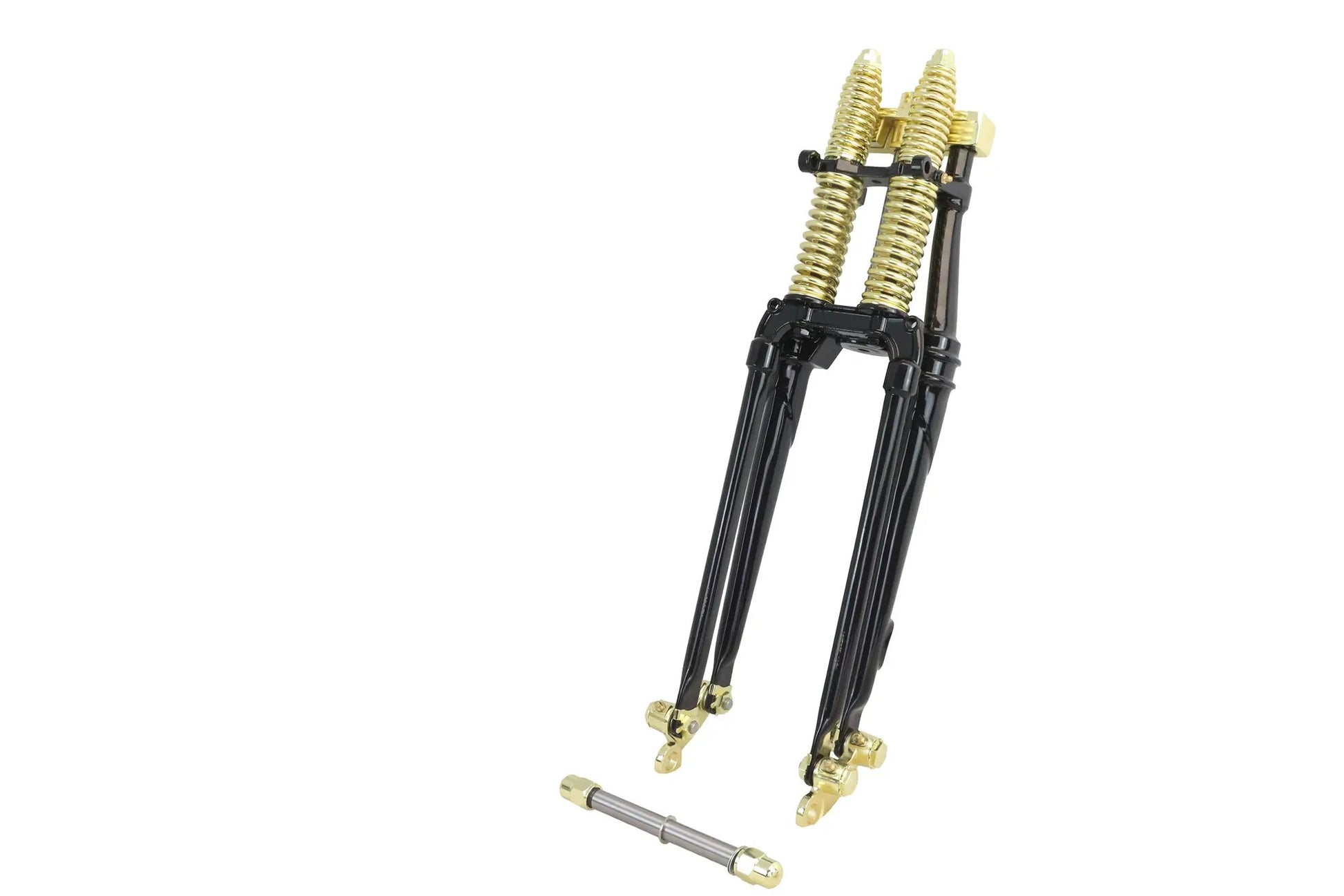 V-Twin 24-1576 18-Inch Spring Fork Kit with Brass Accents for Harley Davidson FL Models by V-Twin