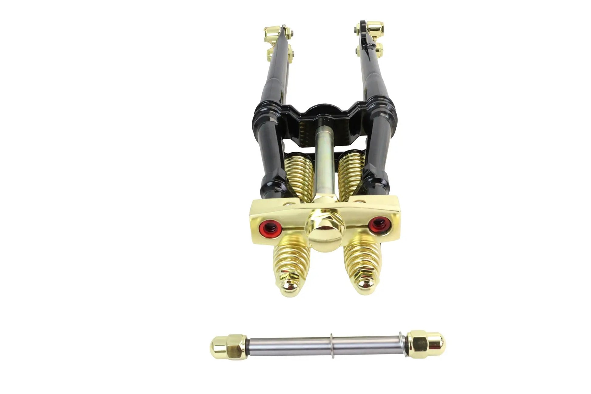 V-Twin 24-1576 18-Inch Spring Fork Kit with Brass Accents for Harley Davidson FL Models by V-Twin