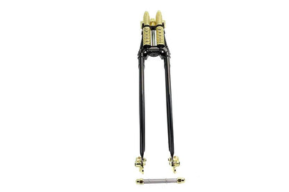 V-Twin 24-1580 26-Inch Spring Fork Kit with Brass Accents for Harley Davidson FL Models by V-Twin