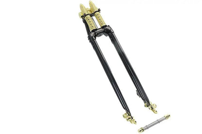 V-Twin 24-1580 26-Inch Spring Fork Kit with Brass Accents for Harley Davidson FL Models by V-Twin