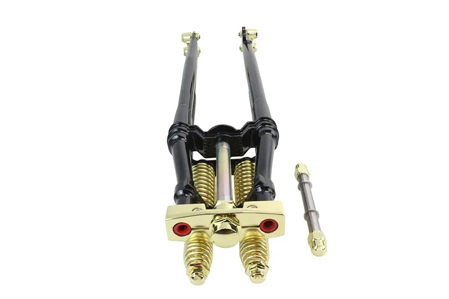 V-Twin 24-1580 26-Inch Spring Fork Kit with Brass Accents for Harley Davidson FL Models by V-Twin