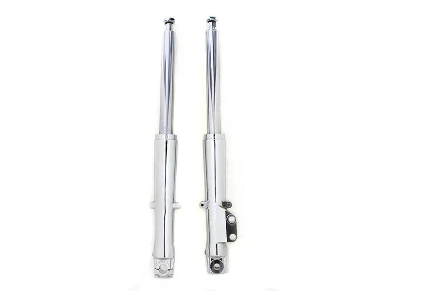 V-Twin Factory Sample 41mm Fork Slider Assembly with Chrome Sliders for Harley Davidson FLH (1973-1982) by V-Twin