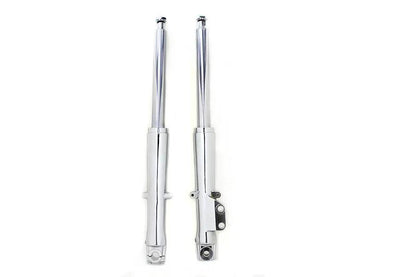 V-Twin Factory Sample 41mm Fork Slider Assembly with Chrome Sliders for Harley Davidson FLH (1973-1982) by V-Twin