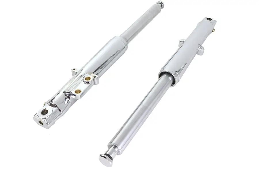 V-Twin Factory Sample 41mm Fork Slider Assembly with Chrome Sliders for Harley Davidson FLH (1973-1982) by V-Twin
