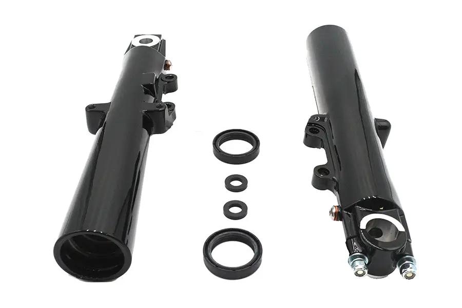 V-Twin Factory Sample 41mm Fork Slider Set Black for Harley Davidson by V-Twin
