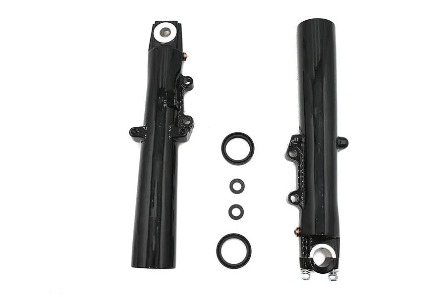 V-Twin Factory Sample 41mm Fork Slider Set Black for Harley Davidson by V-Twin
