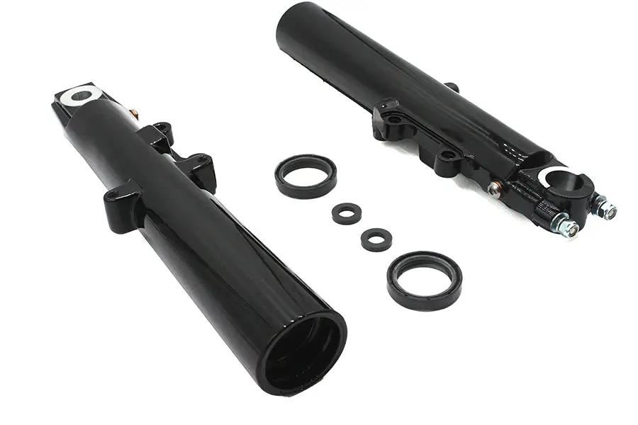V-Twin Factory Sample 41mm Fork Slider Set Black for Harley Davidson by V-Twin
