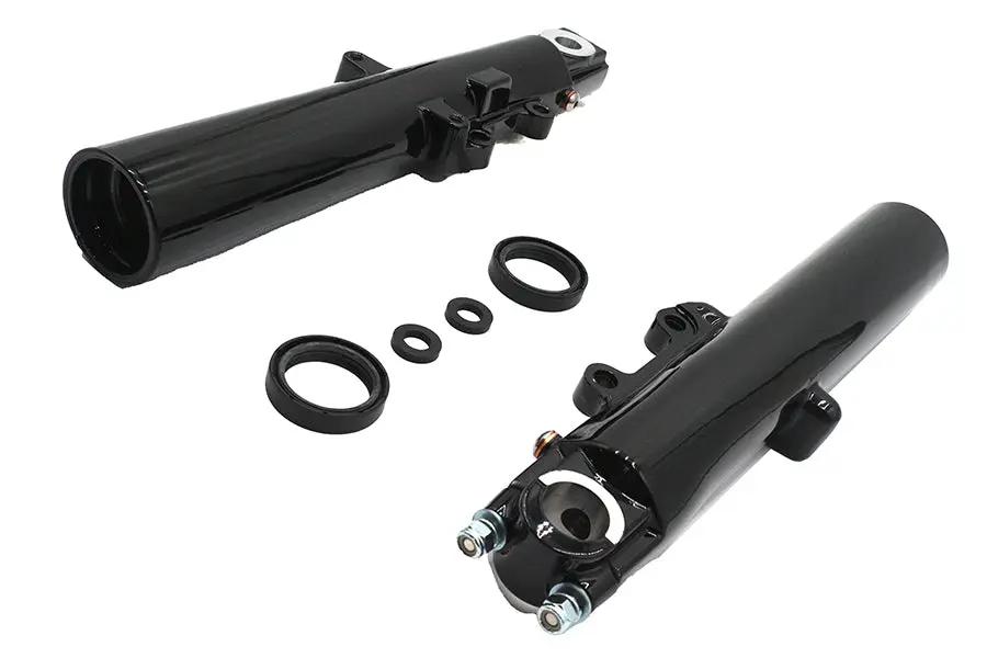 V-Twin Factory Sample 41mm Fork Slider Set Black for Harley Davidson by V-Twin