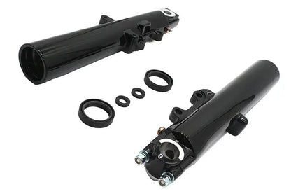 V-Twin Factory Sample 41mm Fork Slider Set Black for Harley Davidson by V-Twin
