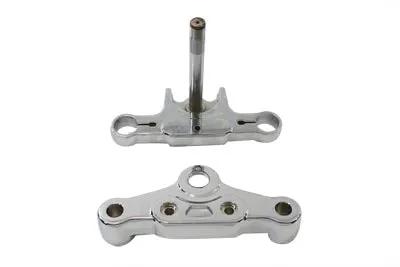 V-Twin Factory Sample Deuce Style Chrome Triple Tree Set for Harley Davidson FXSTD by V-Twin